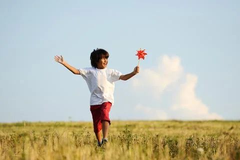 Child in nature Stock Photos