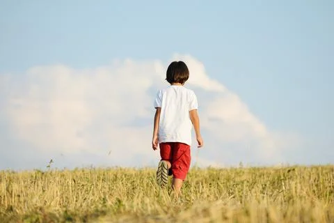 Child in nature Stock Photos