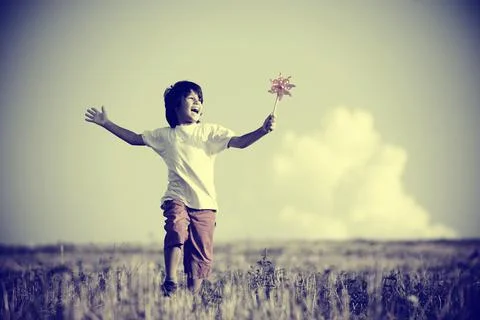 Child in nature Stock Photos