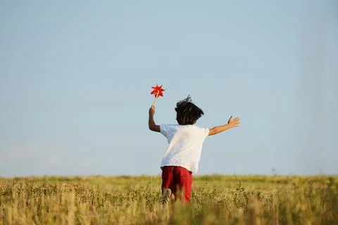 Child in nature 스톡 사진