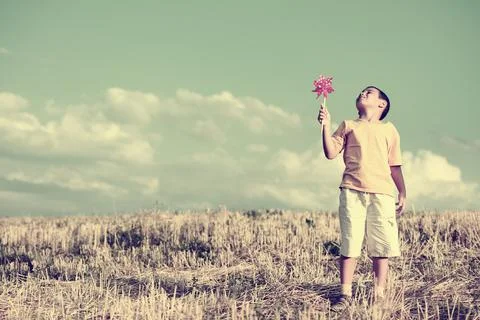 Child in nature Stock Photos