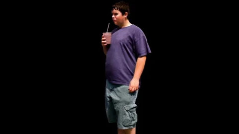 Child Obesity Stock Footage 113228137