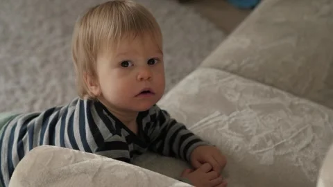 Child Observing Playtime Stock Footage 300903618