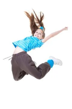 Child or kid jumping Stock Photos