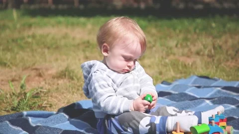Child is outdoors Stock-Footage 133178723