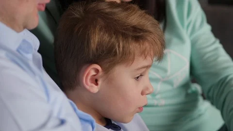 Child with parents Stock Footage 88322167