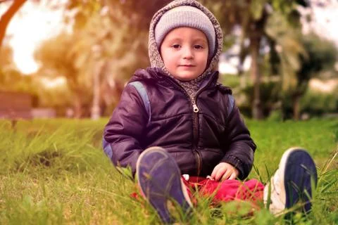 Child in the park 写真素材