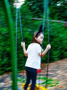 The child in the park Stock Photos