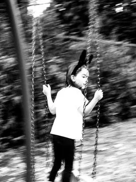 The child in the park 库存照片
