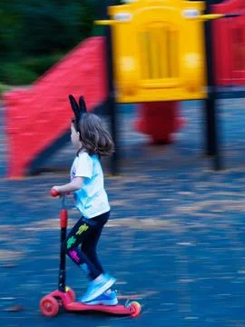 The child in the park Stock Photos