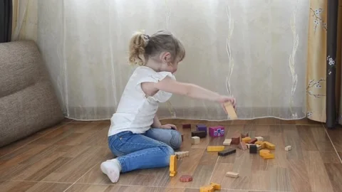 Child play educational toys Stock Footage 152286737