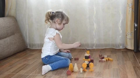 Child play educational toys Stock Footage 152287111