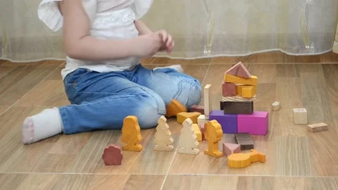 Child play educational toys Stock Footage 152288043