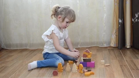 Child play educational toys Stock Footage 152288198