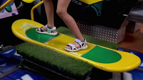 Child play a game machine. Stock Footage 160046465