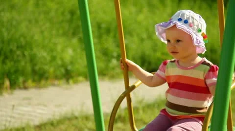Child on the playground Stock Footage 11130900