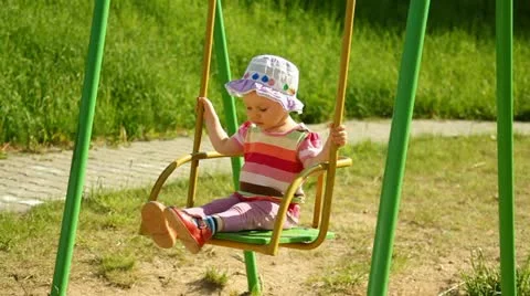 Child on the playground Stock Footage 11131076
