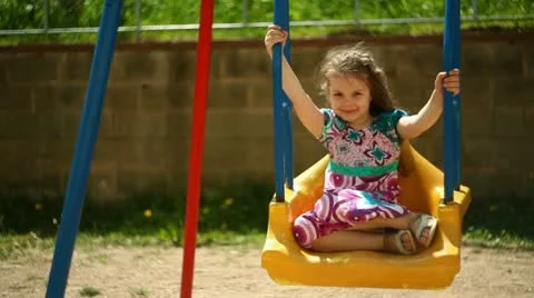 Child on the playground Stock Footage 11131313