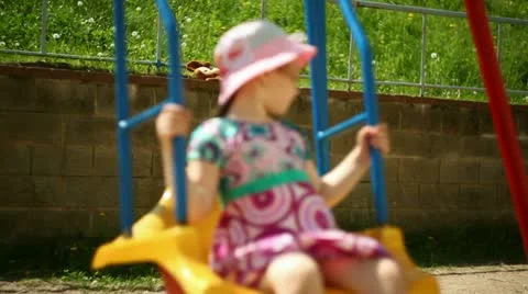 Child on the playground Stock Footage 11131385