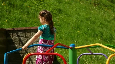 Child on the playground Stock Footage 11131719