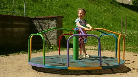 Child on the playground Stock Footage 11131749