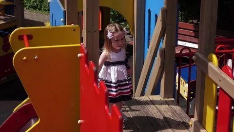 Child on playground Stock Footage 77993882