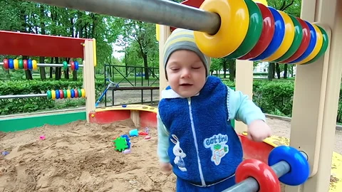 A child on the playground 스톡 동영상 154583350