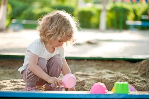 Child on playground Stock-Fotos