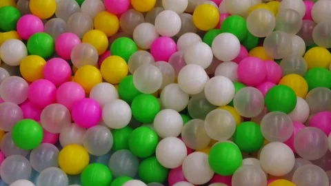 Child playing in a ball pool. Stock Footage 125647704