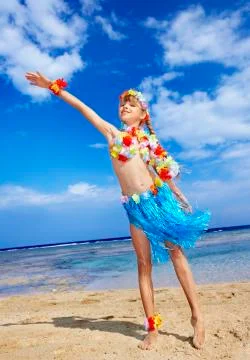 Child  playing on  beach. 스톡 사진