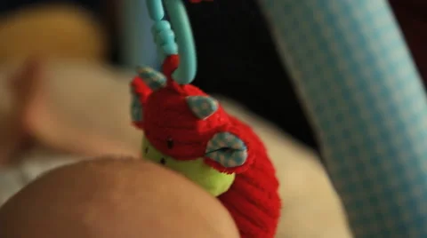 Child playing on carpet Stock Footage 41751531