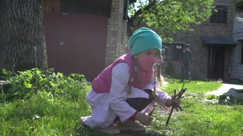 Child playing Video stock 131557515