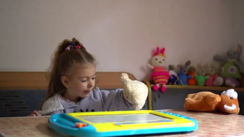 Child playing Video stock 131557877