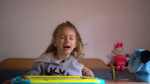 Child playing Video stock 131559562