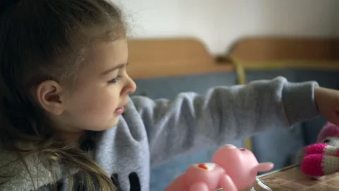 Child playing Video stock 131560220