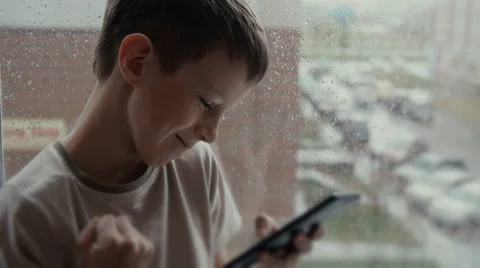 Child playing with mobile phone. Stock Footage 62758995