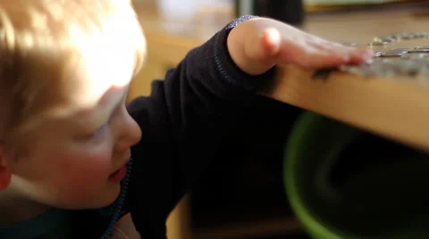 Child playing with money Stock Footage 47487494