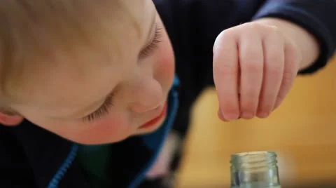 Child playing with money Stock Footage 47487608