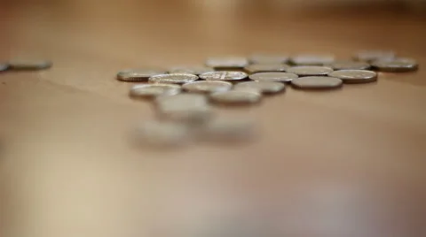 Child playing with money Stock Footage 47487643