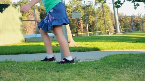 Child playing at the park Stock Footage 91518239