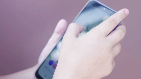 Child Playing On The Phone Stock Footage 137414292
