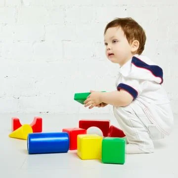Child playing Foto stock