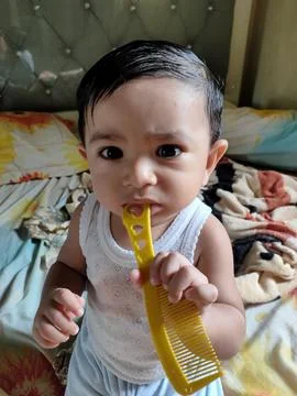 The child is playing Stock Photos