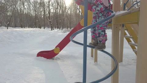 Child playing in the playground Stock Footage 150711243