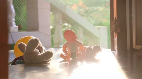 Child playing with toys Video stock 45607978