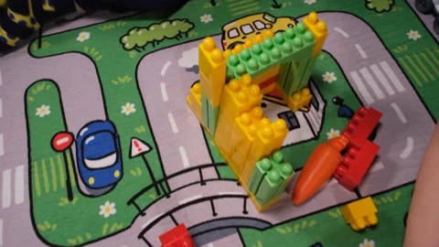 Child playing toys Stock Footage 238014655