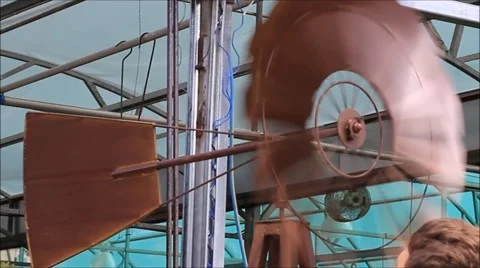 Child playing with windmill Video stock 51848582