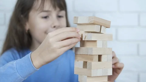 A child plays board games. Stock Footage 103279784