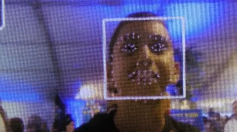 A child plays computer game with Intel's RealSense technology Stockbeeldmateriaal 63539113