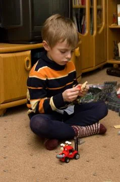 Child plays. Stock Photos